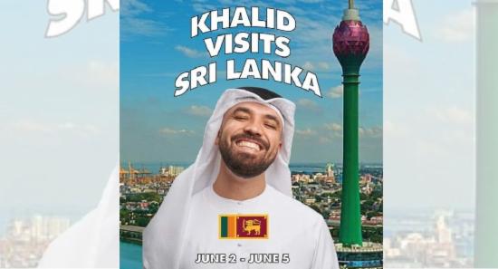 Emirati social media influencer Khalid Al Ameri in Sri Lanka